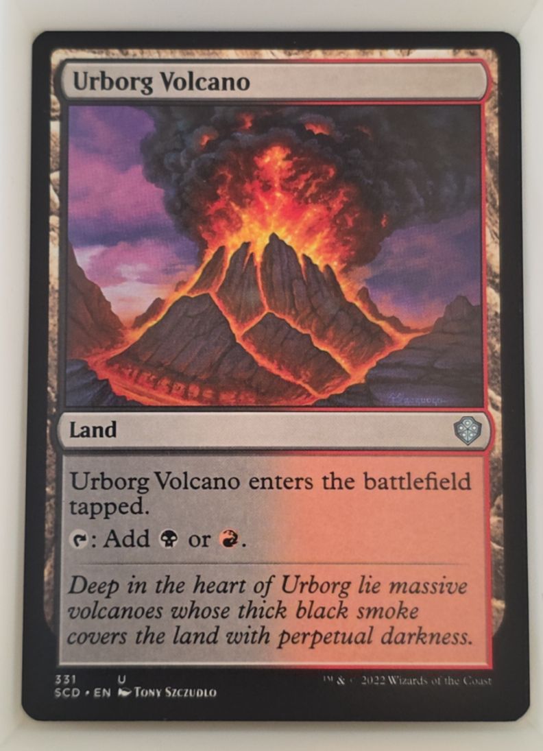 2022 Magic: The Gathering #331 Urborg Volcano — front