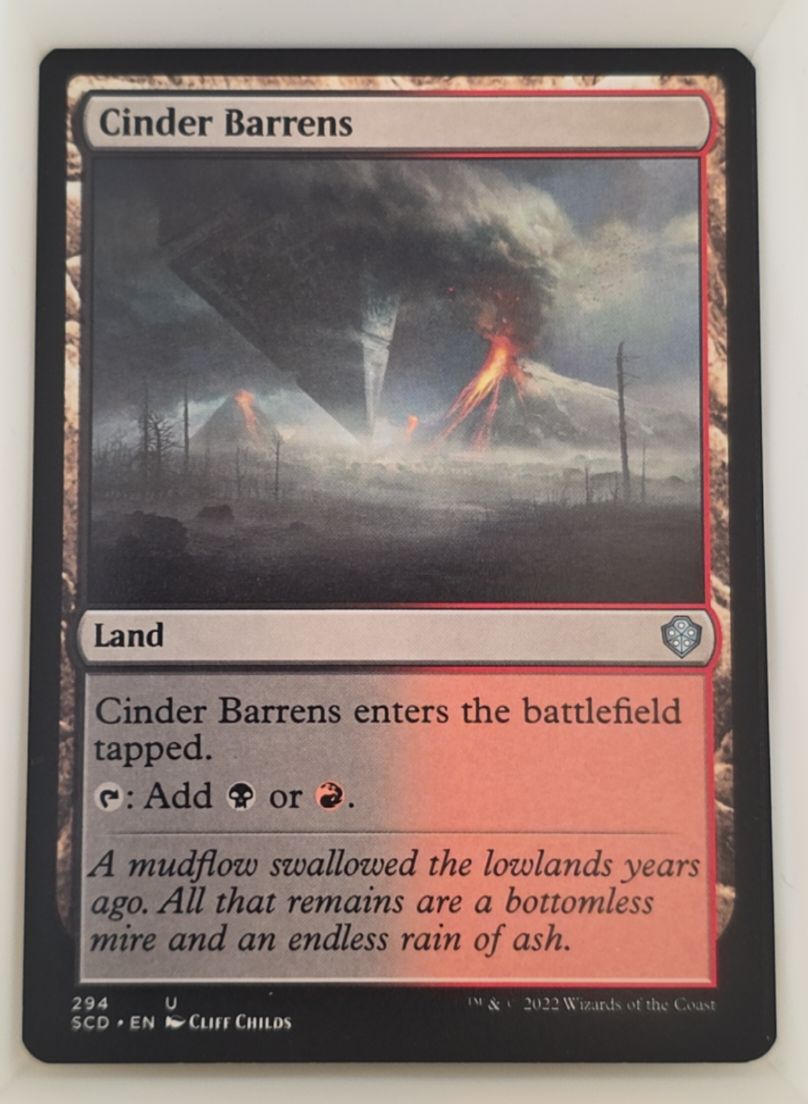 2022 Magic: The Gathering #294 Cinder Barrens — front