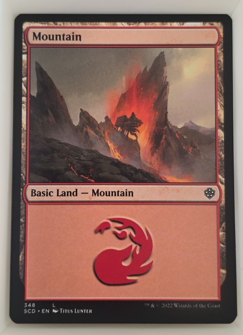 2022 Magic: The Gathering #348 Mountain — front