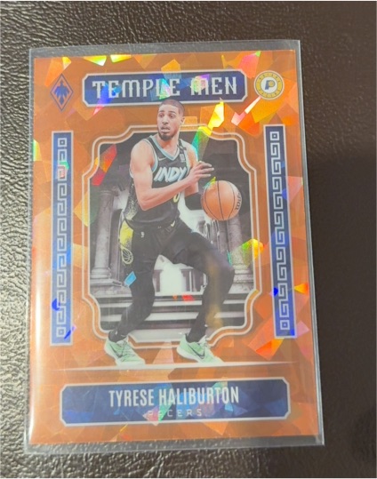 2023-24 Panini Phoenix #8 Tyrese Haliburton Temple Men — front