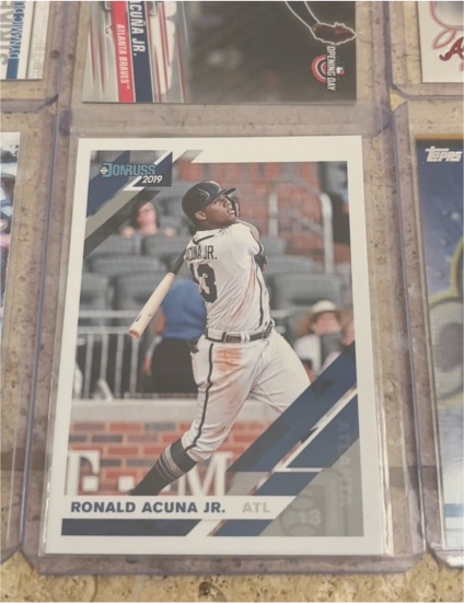 2019 Donruss #87 Ronald Acuna Jr. — front