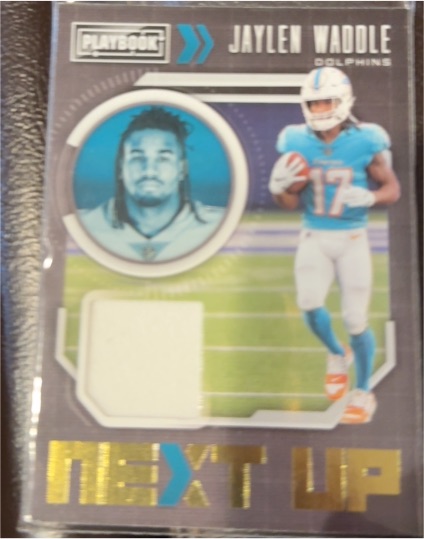 2021 Panini Playbook #NXT-JWA Jaylen Waddle Next Up — front