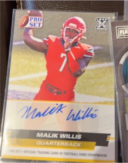 2022 Leaf Pro Set #PSA-MW4 Malik Willis — front