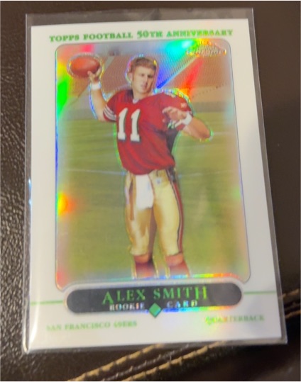 2005 Topps Chrome 50th Anniversary #194 Alex Smith Rookie Card — front