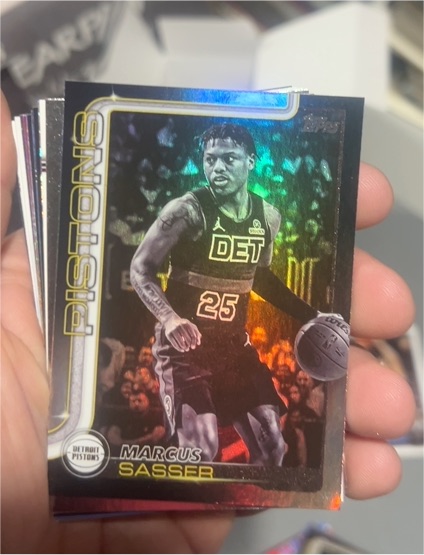 2025-26 Topps #46 Marcus Sasser Blackout — front