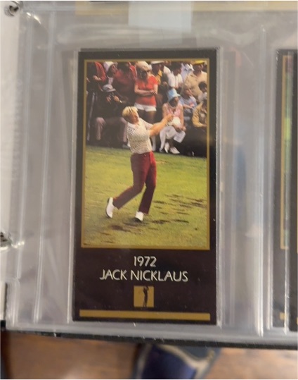 1972 Grand Slam Ventures The Masters Collection #Jack Nicklaus — front