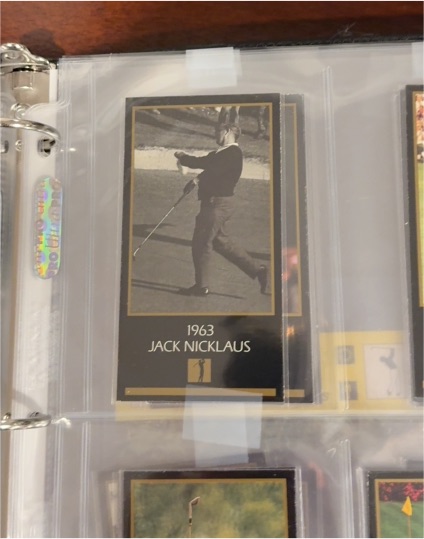 1963 Jack Nicklaus Golf Card — front
