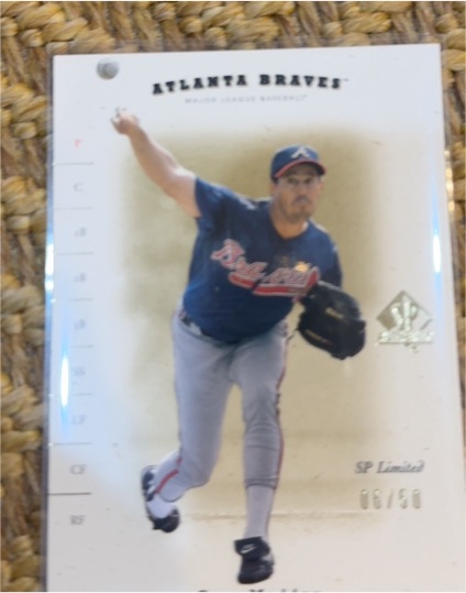 2001 Upper Deck SP Authentic SP Limited #06/50 Greg Maddux — front