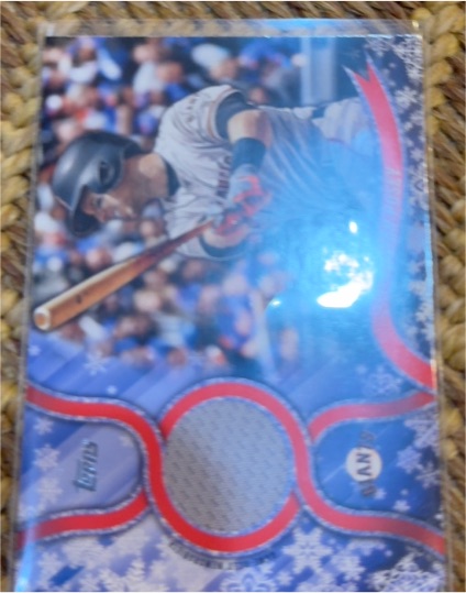 2018 Topps Walmart Holiday Snowflake Relics #R-JC Johnny Cueto — front