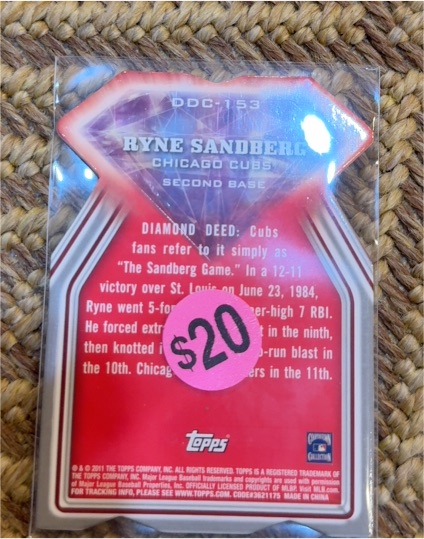 2011 Topps Diamond Dig Contest Diamond Die Cut #DDC-153 Ryne Sandberg — front