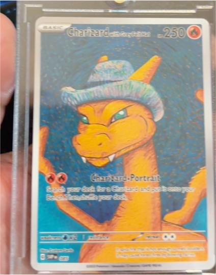 2023 Pokémon #085 Charizard with Grey Felt Hat — front