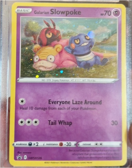 2021 Pokemon SWSH126 Galarian Slowpoke — front