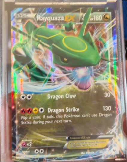 2014 Pokémon XY Roaring Skies #60 Rayquaza EX — front