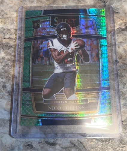 2021 Panini Select Concourse Silver Prizm Die-Cut #69 Nico Collins — front