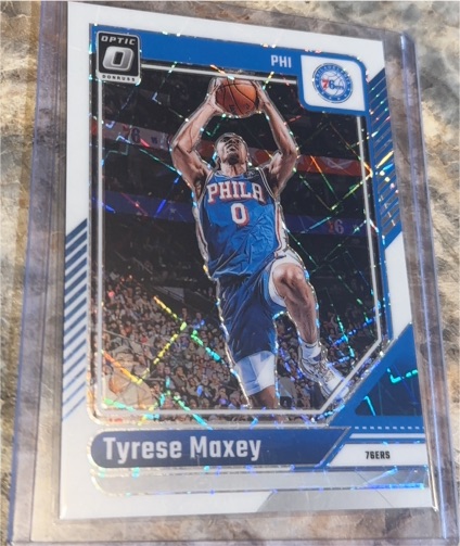 2024-25 Panini Donruss Optic #135 Tyrese Maxey — front