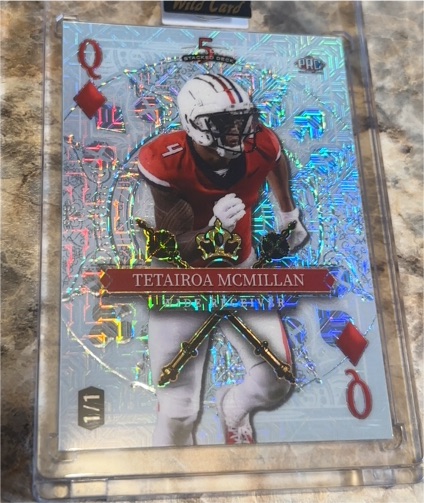2024 Wild Card 5 Card Draw Stacked Deck #Tetairoa McMillan — front