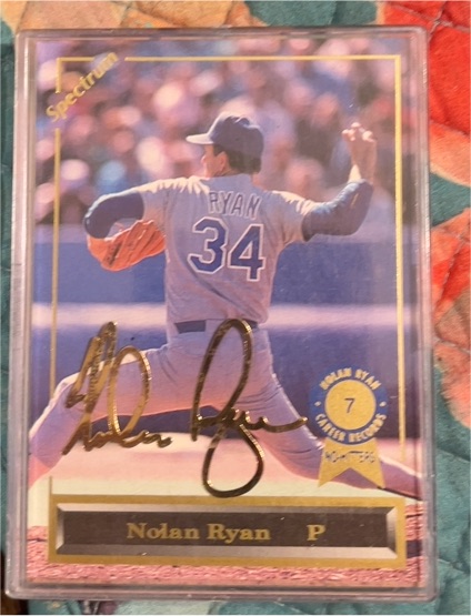 1993 Spectrum Holdings Nolan Ryan #7 Career No-Hitters — front