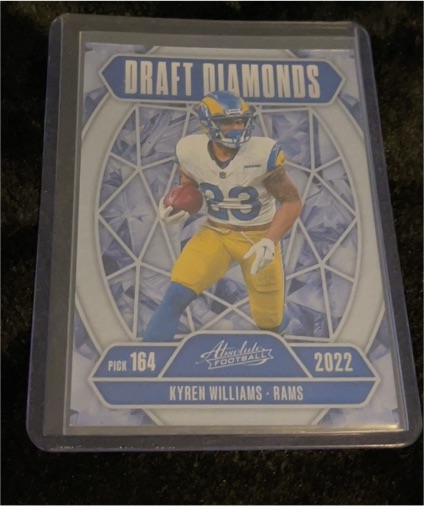 2022 Panini Absolute Football Draft Diamonds #164 Kyren Williams — front