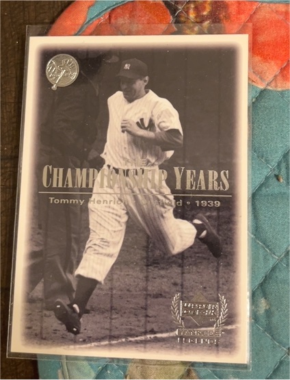2000 Upper Deck Yankees Legends #73 Tommy Henrich — front