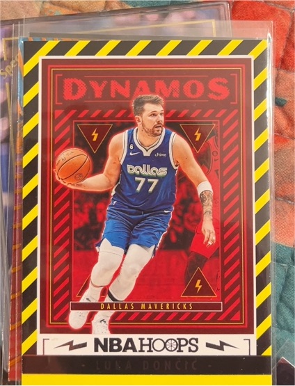 2023-24 Panini NBA Hoops Dynamos #5 Luka Dončić — front