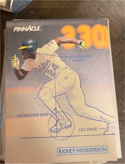 1992 Pinnacle #614 Rickey Henderson — front