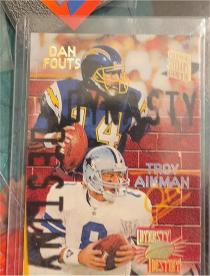 1994 Topps Stadium Club Dynasty and Destiny #4 Dan Fouts/Troy Aikman — front