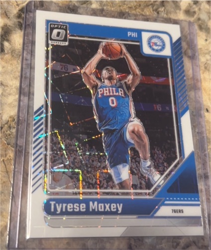 2024-25 Panini Donruss Optic #135 Tyrese Maxey — front