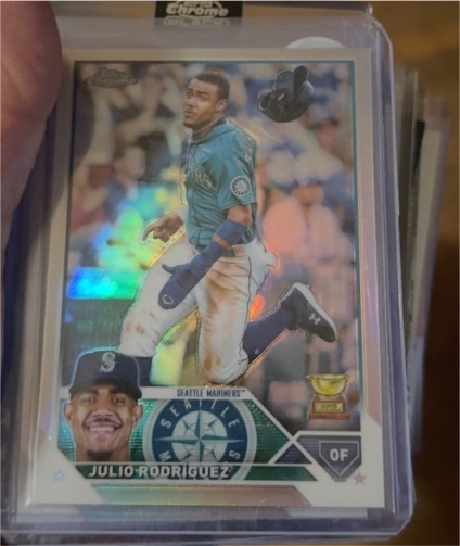 2023 Topps Chrome #200 Julio Rodriguez Rookie Cup — front