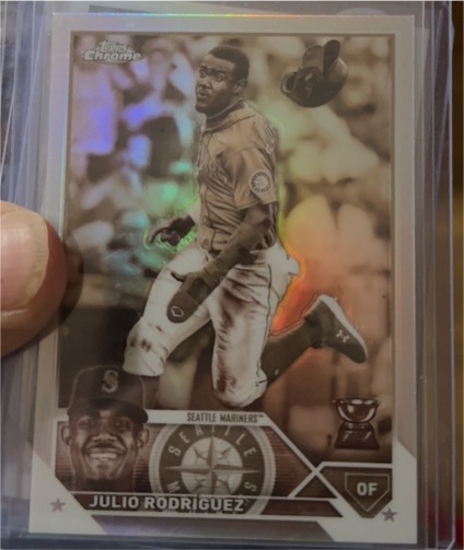 2023 Topps Chrome #200 Julio Rodriguez Sepia Refractor — front