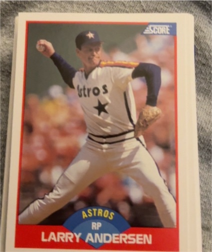 1989 Score #523 Larry Andersen Houston Astros — front