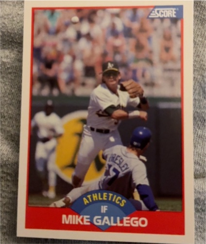 1989 Score #537 Mike Gallego — front