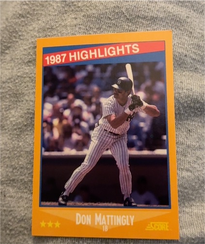 1988 Score #658 Don Mattingly — front