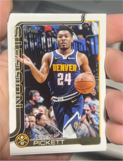 2025-26 Topps #107 Jalen Pickett — front