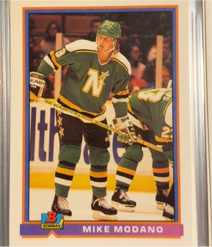 1991-92 Bowman #125 Mike Modano — front