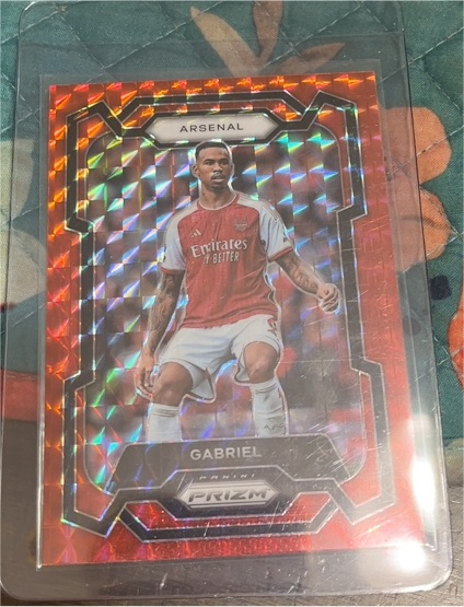 2023-24 Panini Prizm Premier League #22 Gabriel Arsenal — front