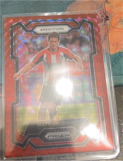2023-24 Panini Prizm Premier League # Mathias Jensen — front