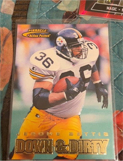1997 Pinnacle Action Packed #122 Jerome Bettis — front
