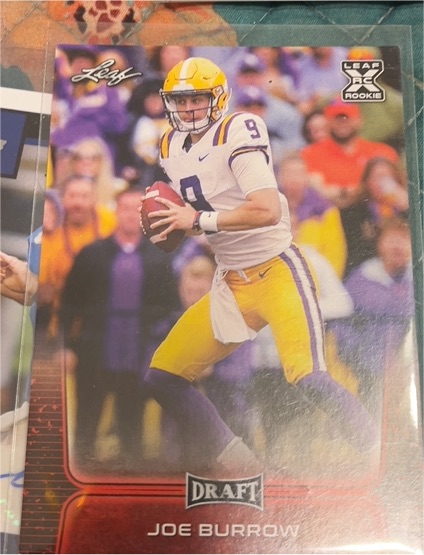 2020 Leaf Draft #01 Joe Burrow — front
