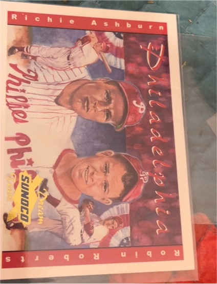 2001 Sunoco Dream Team #9 Richie Ashburn / Robin Roberts Whiz Kids — front