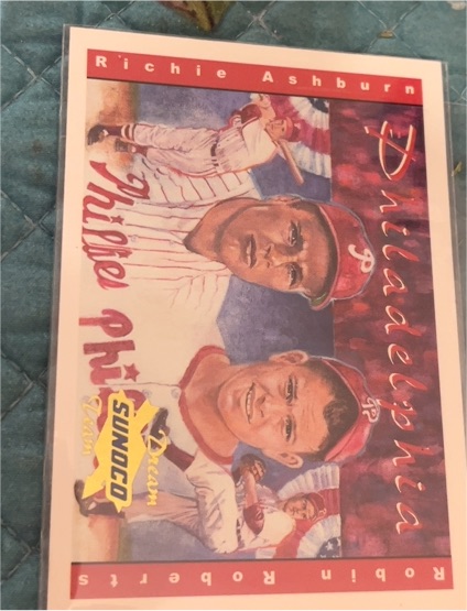 2001 Sunoco Dream Team #9 Richie Ashburn / Robin Roberts — front