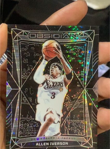 2023-24 Panini Obsidian #80 Allen Iverson — front
