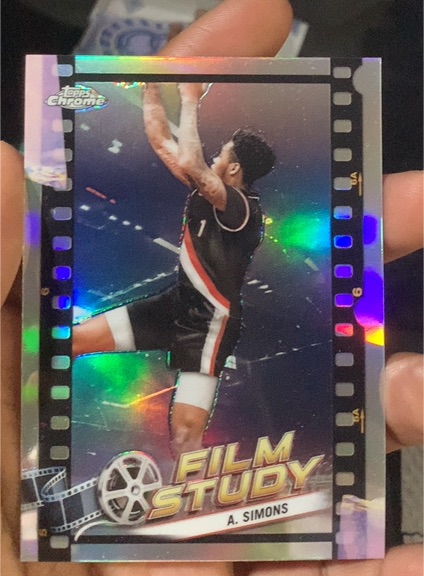 2023-24 Topps Chrome #FS-20 Anfernee Simons Film Study — front
