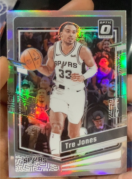 2023-24 Panini Donruss Optic #137 Tre Jones — front