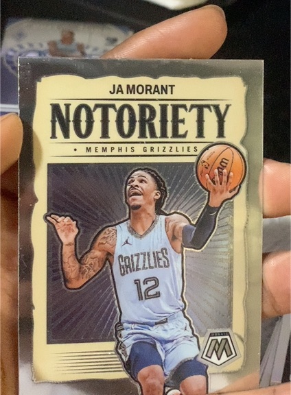 2023-24 Panini Mosaic Notoriety #9 Ja Morant — front