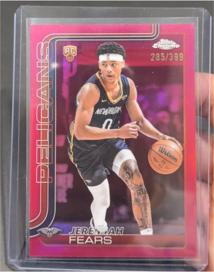 2025-26 Topps Chrome #257 Jeremiah Fears — front