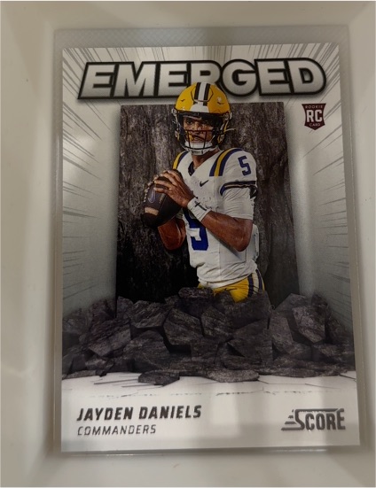 2024 Score Emerged #EM-JDS Jayden Daniels — front