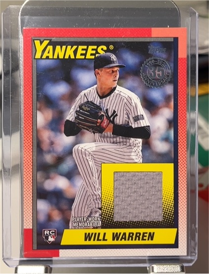 2025 Topps Series 2 1990 Topps Relic #90R2-WW Will Warren — front