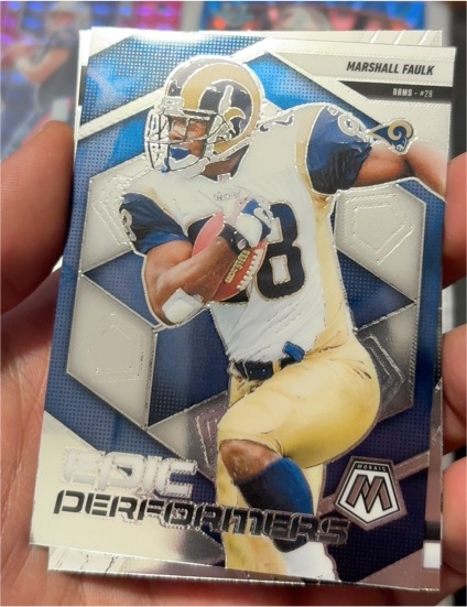 2025 Panini Mosaic #14 Marshall Faulk Epic Performers — front