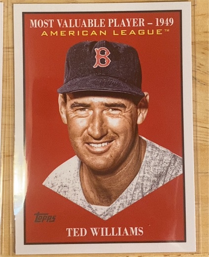 2025 Topps Update #MV-39 Ted Williams Most Valuable Player — front