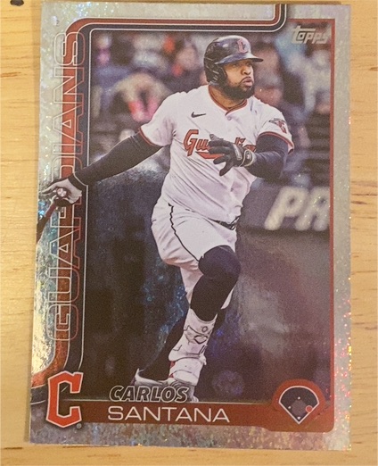 2025 Topps Chrome Update #USC11 Carlos Santana — front